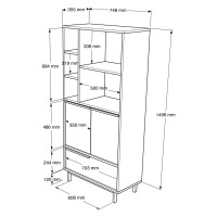 Буфет для кухни Hanah Home On9A-W фото №7 — интернет-магазин Desire.md