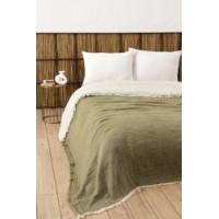 Cuvertura L'Essentiel Muslin Age Green (170 x 250)