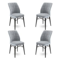 Комплект для столовой Hanah Home Flex Grey Black