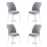 Set mobilă pentru bucătărie Hanah Home Flex Grey White