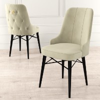 Комплект для столовой Hanah Home Pare Cream Black фото №2 — интернет-магазин Desire.md