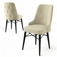 Комплект для столовой Hanah Home Pare Cream Black фото №3 — интернет-магазин Desire.md