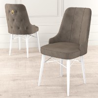 Комплект для столовой Hanah Home Pare Cappuccino White фото №2 — интернет-магазин Desire.md