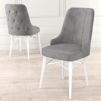 Комплект для столовой Hanah Home Pare Grey White фото №2 — интернет-магазин Desire.md