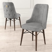 Комплект для столовой Hanah Home Pare Grey Brown фото №2 — интернет-магазин Desire.md