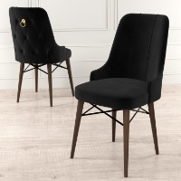 Комплект для столовой Hanah Home Pare Black Brown фото №2 — интернет-магазин Desire.md