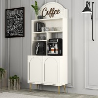 Bufet bucatarie Hanah Home Lyon 80 Cream Gold imaginea #3 — magazin online Desire.md