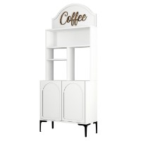 Bufet bucatarie Hanah Home Lyon 80 White Black imaginea #6 — magazin online Desire.md