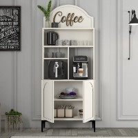 Буфет для кухни Hanah Home Lyon 80 Cream Black фото №2 — интернет-магазин Desire.md