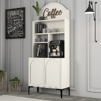 Буфет для кухни Hanah Home Lyon 80 Cream Black фото №3 — интернет-магазин Desire.md