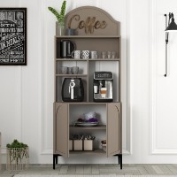 Bufet bucatarie Hanah Home Lyon 80 Atlas Black imaginea #2 — magazin online Desire.md