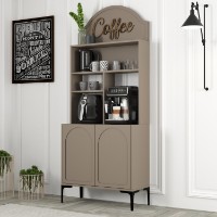 Bufet bucatarie Hanah Home Lyon 80 Atlas Black imaginea #3 — magazin online Desire.md