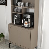 Bufet bucatarie Hanah Home Lyon 80 Atlas Black imaginea #4 — magazin online Desire.md