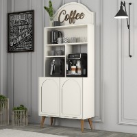 Буфет для кухни Hanah Home Lyon 80 Cream Walnut фото №3 — интернет-магазин Desire.md