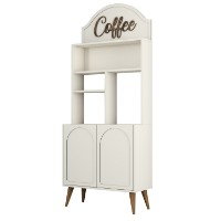 Буфет для кухни Hanah Home Lyon 80 Cream Walnut фото №6 — интернет-магазин Desire.md
