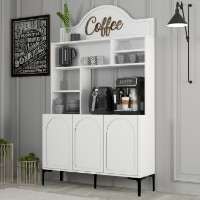 Буфет для кухни Hanah Home Lyon 120 White Black фото №3 — интернет-магазин Desire.md
