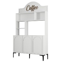Буфет для кухни Hanah Home Lyon 120 White Black фото №6 — интернет-магазин Desire.md