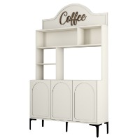 Bufet bucatarie Hanah Home Lyon 120 Cream Black imaginea #6 — magazin online Desire.md