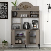 Bufet bucatarie Hanah Home Lyon 120 Atlas Black imaginea #2 — magazin online Desire.md