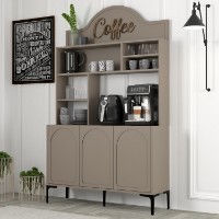 Bufet bucatarie Hanah Home Lyon 120 Atlas Black imaginea #3 — magazin online Desire.md