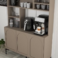 Bufet bucatarie Hanah Home Lyon 120 Atlas Black imaginea #4 — magazin online Desire.md