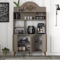 Bufet bucatarie Hanah Home Lyon 120 Atlas Walnut imaginea #2 — magazin online Desire.md