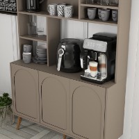 Bufet bucatarie Hanah Home Lyon 120 Atlas Walnut imaginea #4 — magazin online Desire.md