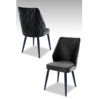 Комплект для столовой Hanah Home Pufi Anthracite Black