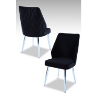 Set mobilă pentru bucătărie Hanah Home Pufi Black Chrome