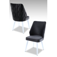 Комплект для столовой Hanah Home Pufi Anthracite White