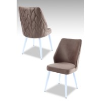 Комплект для столовой Hanah Home Pufi Cappuccino White