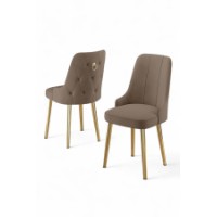 Set mobilă pentru bucătărie Hanah Home Newa Cappuccino Gold imaginea #2 — magazin online Desire.md