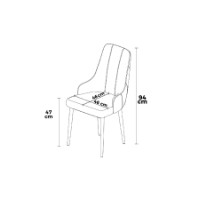 Set mobilă pentru bucătărie Hanah Home Newa Anthracite Chrome imaginea #3 — magazin online Desire.md