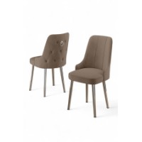 Set mobilă pentru bucătărie Hanah Home Newa Cappuccino Chrome imaginea #2 — magazin online Desire.md