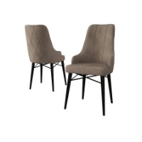Set scaune Hanah Home Neta Cappuccino Black imaginea #2 — magazin online Desire.md