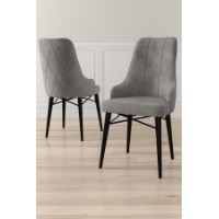 Set mobilă pentru bucătărie Hanah Home Neta Grey Black