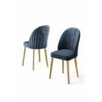 Комплект для столовой Hanah Home Mara Anthracite Gold фото №2 — интернет-магазин Desire.md
