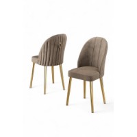 Set mobilă pentru bucătărie Hanah Home Mara Cappuccino Gold imaginea #2 — magazin online Desire.md