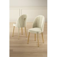 Set mobilă pentru bucătărie Hanah Home Mara Cream Gold