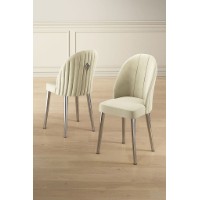 Set mobilă pentru bucătărie Hanah Home Mara Cream Chrome