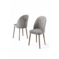 Set scaune Hanah Home Mara Grey Chrome imaginea #2 — magazin online Desire.md