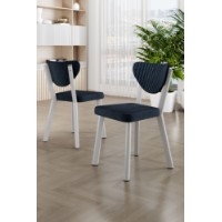Set mobilă pentru bucătărie Hanah Home Arfe Anthracite White