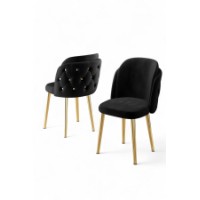 Set mobilă pentru bucătărie Hanah Home Axle Black Gold imaginea #2 — magazin online Desire.md