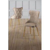 Set mobilă pentru bucătărie Hanah Home Alpa Cappuccino Gold
