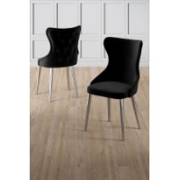 Set mobilă pentru bucătărie Hanah Home Alpa Black Chrome