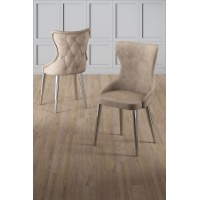 Set mobilă pentru bucătărie Hanah Home Alpa Cappuccino Chrome