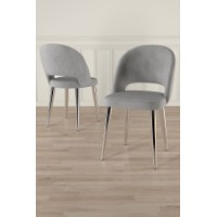 Set mobilă pentru bucătărie Hanah Home Pane Grey Chrome