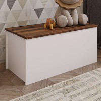 Cutie depozitare pentru jucării Hanah Home Florya White Rustic Walnut