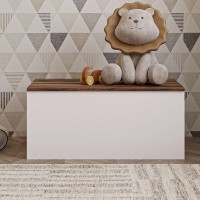 Cutie depozitare pentru jucării Hanah Home Florya White Rustic Walnut imaginea #2 — magazin online Desire.md
