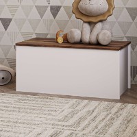 Cutie depozitare pentru jucării Hanah Home Florya White Rustic Walnut imaginea #4 — magazin online Desire.md